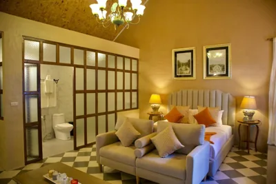 Honeymoon Suite mit Badewanne — Milky Bay Resort